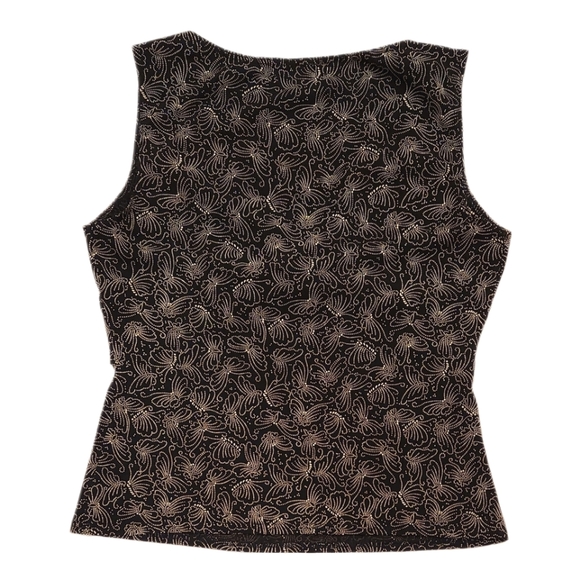 Vintage Y2K Diffusion D Sleeveless V-neck Top Size XS| Butterfly Print # 4D0S72 - Picture 2 of 8